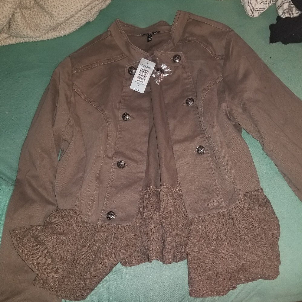 torrid  size 2 peplum jacket